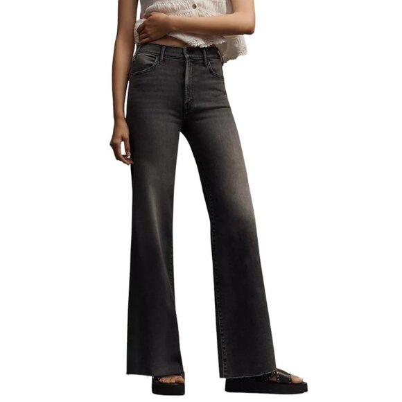 MOTHER The Hustler Roller Ankle Fray Jean, Call It A Night,Wide Leg,Hi Rise, 27 - Picture 1 of 12